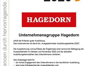 Gütesiegel für hervorragende Ausbildung